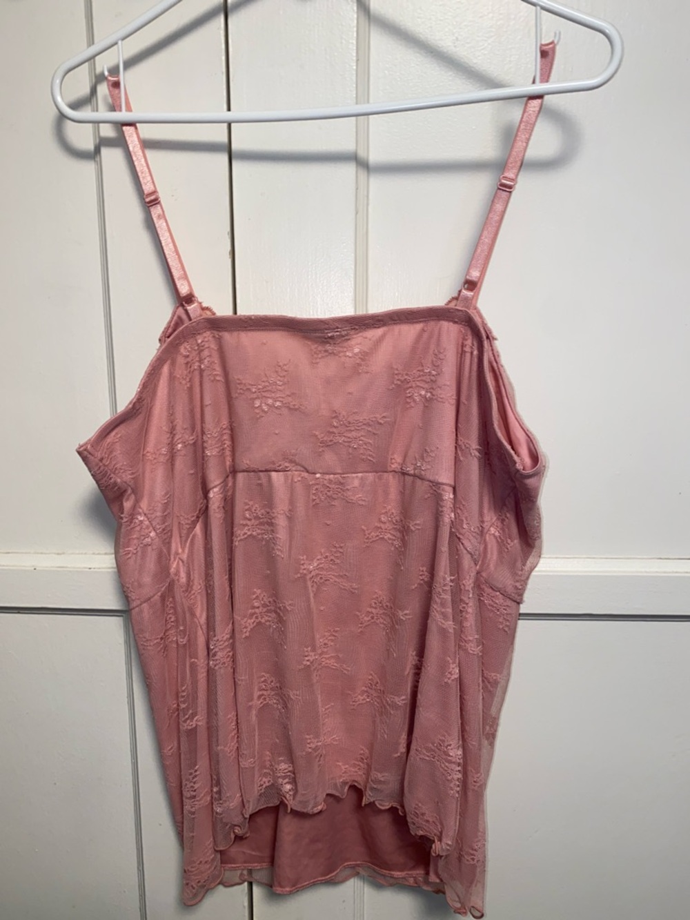 Torrid Size 1X Pink Lace Sweetheart Cami - Picture 4 of 9